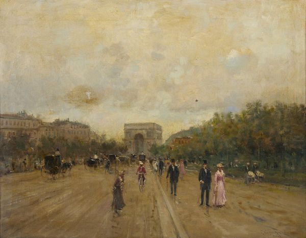 SCOPPETTA PIETRO (1863 - 1920) : L'Avenue des Champs-lyses a Parigi  - Asta Asta 460 | ARTE ANTICA E DEL XIX SECOLO - Da una dimora veneta e altre committenze Tradizionale - Associazione Nazionale - Case d'Asta italiane