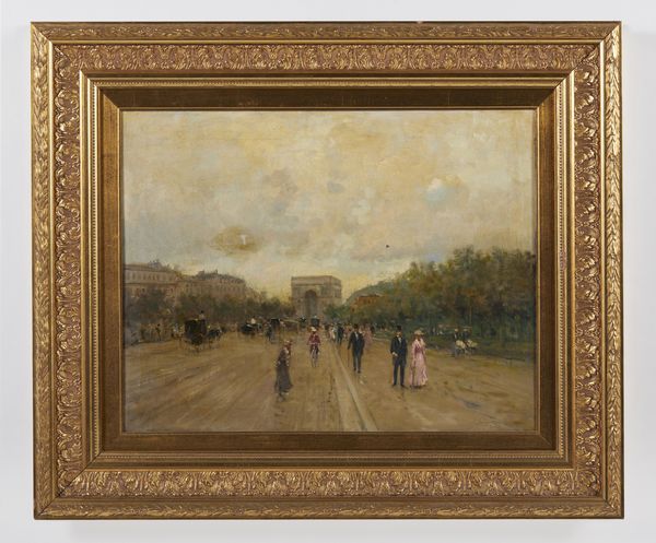 SCOPPETTA PIETRO (1863 - 1920) : L'Avenue des Champs-lyses a Parigi  - Asta Asta 460 | ARTE ANTICA E DEL XIX SECOLO - Da una dimora veneta e altre committenze Tradizionale - Associazione Nazionale - Case d'Asta italiane