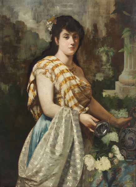 GABRINI PIETRO (1856 - 1926) : Ritratto femminile  - Asta Asta 460 | ARTE ANTICA E DEL XIX SECOLO - Da una dimora veneta e altre committenze Tradizionale - Associazione Nazionale - Case d'Asta italiane