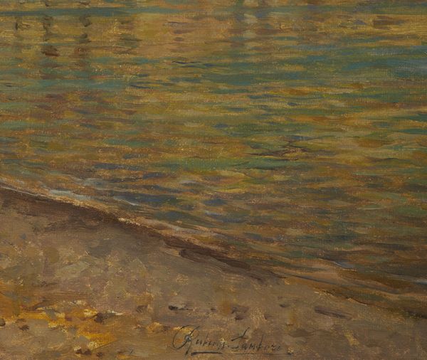 SANTORO RUBENS (1859 - 1942) : Marina di Sapri  - Asta Asta 460 | ARTE ANTICA E DEL XIX SECOLO - Da una dimora veneta e altre committenze Tradizionale - Associazione Nazionale - Case d'Asta italiane