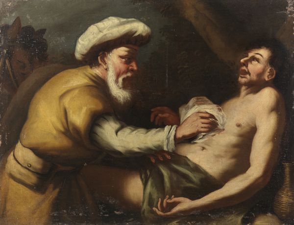 ARTISTA DEL XVII SECOLO : Il buon samaritano  - Asta Asta 460 | ARTE ANTICA E DEL XIX SECOLO - Da una dimora veneta e altre committenze Tradizionale - Associazione Nazionale - Case d'Asta italiane