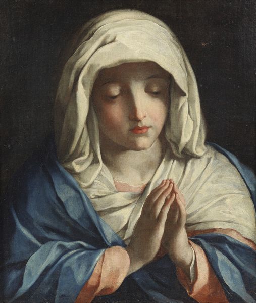 GIOVANNI BATTISTA SALVI DETTO IL SASSOFERRATO (1609 - 1685) : Attribuito a. Madonna orante  - Asta Asta 460 | ARTE ANTICA E DEL XIX SECOLO - Da una dimora veneta e altre committenze Tradizionale - Associazione Nazionale - Case d'Asta italiane