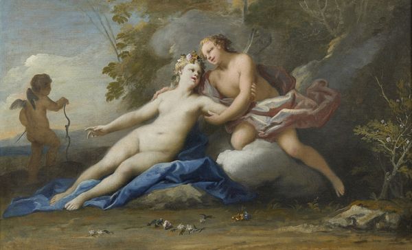 AMIGONI JACOPO (1682 - 1752) : Amore e Psiche  - Asta Asta 460 | ARTE ANTICA E DEL XIX SECOLO - Da una dimora veneta e altre committenze Tradizionale - Associazione Nazionale - Case d'Asta italiane