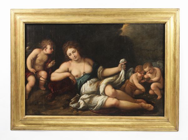 NUVOLONE GIUSEPPE (1619 - 1703) : Diana con Cupido e amorini  - Asta Asta 460 | ARTE ANTICA E DEL XIX SECOLO - Da una dimora veneta e altre committenze Tradizionale - Associazione Nazionale - Case d'Asta italiane