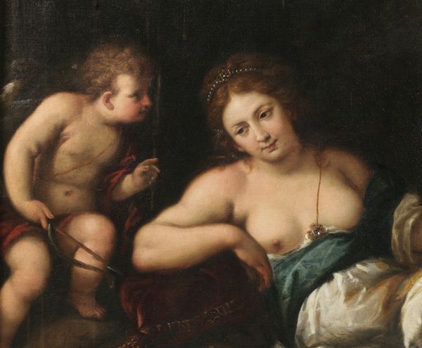 NUVOLONE GIUSEPPE (1619 - 1703) : Diana con Cupido e amorini  - Asta Asta 460 | ARTE ANTICA E DEL XIX SECOLO - Da una dimora veneta e altre committenze Tradizionale - Associazione Nazionale - Case d'Asta italiane