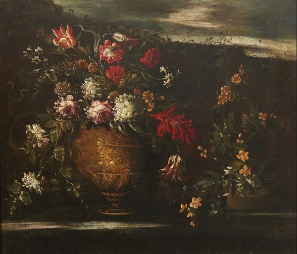 MARCHIONNI (XVII-XVIII SECOLO) ELISABETTA : Natura morta con vaso di fiori  - Asta Asta 460 | ARTE ANTICA E DEL XIX SECOLO - Da una dimora veneta e altre committenze Tradizionale - Associazione Nazionale - Case d'Asta italiane