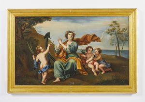 ARTISTA FRANCESE DEL XVIII SECOLO : Allegoria della Speranza  - Asta Asta 460 | ARTE ANTICA E DEL XIX SECOLO - Da una dimora veneta e altre committenze Tradizionale - Associazione Nazionale - Case d'Asta italiane