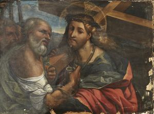 ARTISTA DEL XVI SECOLO - Cristo portacroce