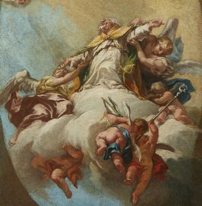 GUARANA JACOPO (1720 - 1808) : Trionfo allegorico  - Asta Asta 460 | ARTE ANTICA E DEL XIX SECOLO - Da una dimora veneta e altre committenze Tradizionale - Associazione Nazionale - Case d'Asta italiane