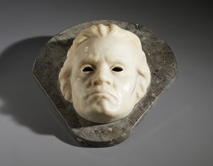 SCULTORE DEGLI INIZI DEL XX SECOLO : Maschera di Ludwig van Beethoven  - Asta Asta 460 | ARTE ANTICA E DEL XIX SECOLO - Da una dimora veneta e altre committenze Tradizionale - Associazione Nazionale - Case d'Asta italiane