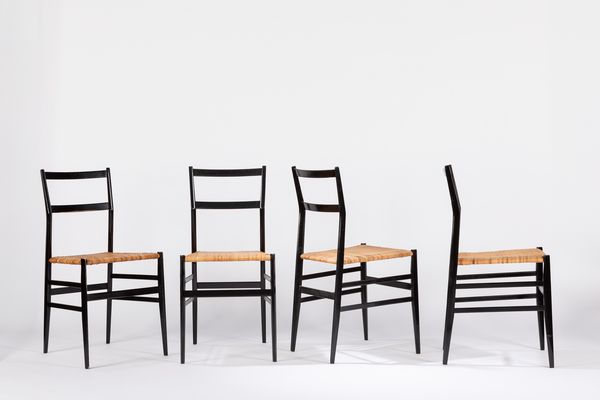 GIO PONTI : Quattro sedie  - Asta Design e Arti Decorative - Associazione Nazionale - Case d'Asta italiane