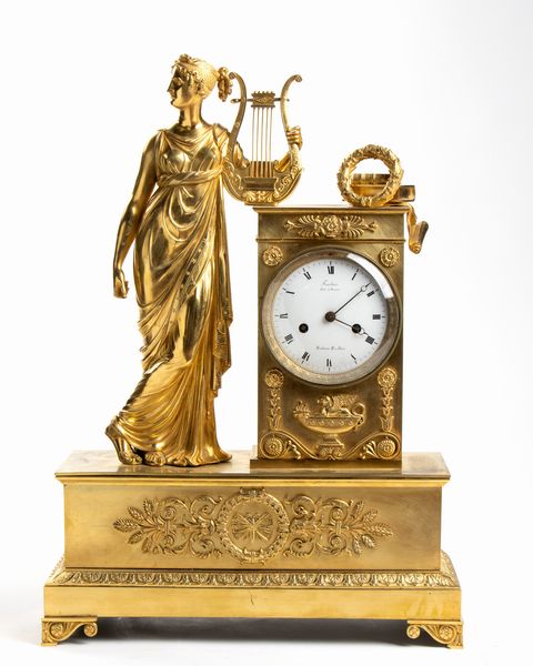 Pierre François Feuchère : Orologio da appoggio Impero francese in bronzo  - Asta Mobili, Oggetti d'arte e Vetri da collezione - Associazione Nazionale - Case d'Asta italiane