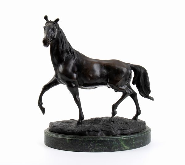 Pierre-Jules Mène : Cavallo francese in bronzo  - Asta Mobili, Oggetti d'arte e Vetri da collezione - Associazione Nazionale - Case d'Asta italiane