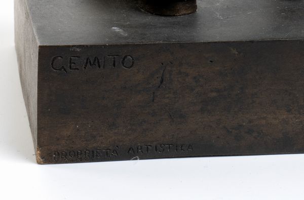 VINCENZO GEMITO, a firma di : Scultura in bronzo raffigurante Meissonier  - Asta Mobili, Oggetti d'arte e Vetri da collezione - Associazione Nazionale - Case d'Asta italiane