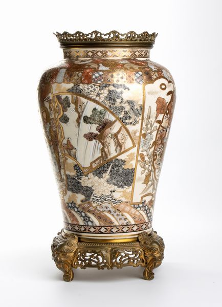 Vaso giapponese Satsuma montato su bronzo francese  - Asta Mobili, Oggetti d'arte e Vetri da collezione - Associazione Nazionale - Case d'Asta italiane