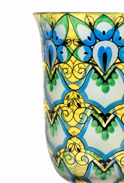 Vaso austro boemo in vetro  - Asta Mobili, Oggetti d'arte e Vetri da collezione - Associazione Nazionale - Case d'Asta italiane