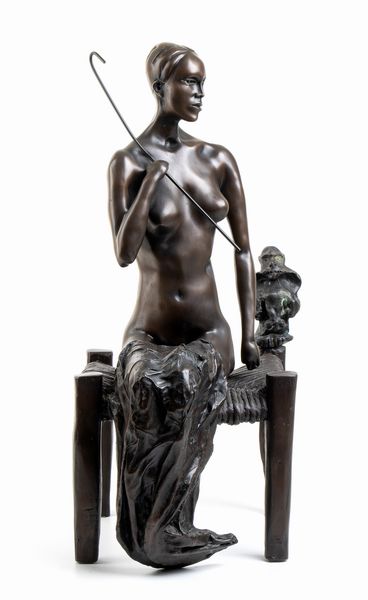 Ugo Attardi : Figura femminile seduta  - Asta Arte Moderna e Contemporanea / Ceramiche del '900. Con una collezione di pittura futurista - Associazione Nazionale - Case d'Asta italiane