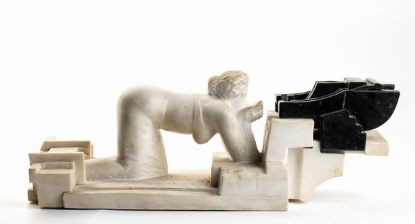 VENTURI, a firma di : Barbara come l'assetata  - Asta Arte Moderna e Contemporanea / Ceramiche del '900. Con una collezione di pittura futurista - Associazione Nazionale - Case d'Asta italiane