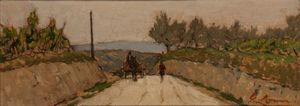 Giovanni Lomi - Strada di campagna a San Casciano