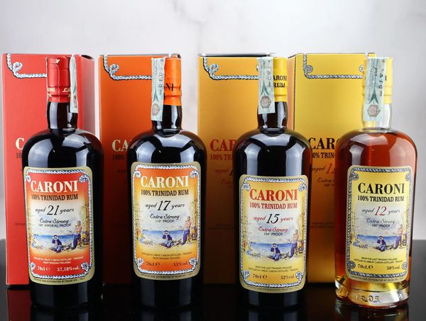 Caroni 100% Trinidad Rum Extra Strong Complete Series  - Asta Spring Spirit - Rums & More - Associazione Nazionale - Case d'Asta italiane