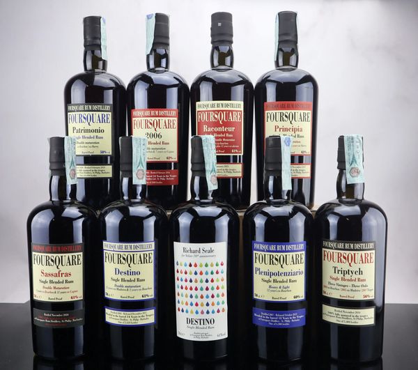 Velier Foursquare Complete Series  - Asta Spring Spirit - Rums & More - Associazione Nazionale - Case d'Asta italiane