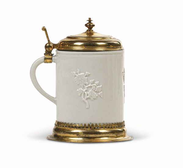 Raro boccale da birra<BR>Meissen, 1715-1720 circa<BR>  - Asta Maioliche e Porcellane da Collezione - Associazione Nazionale - Case d'Asta italiane