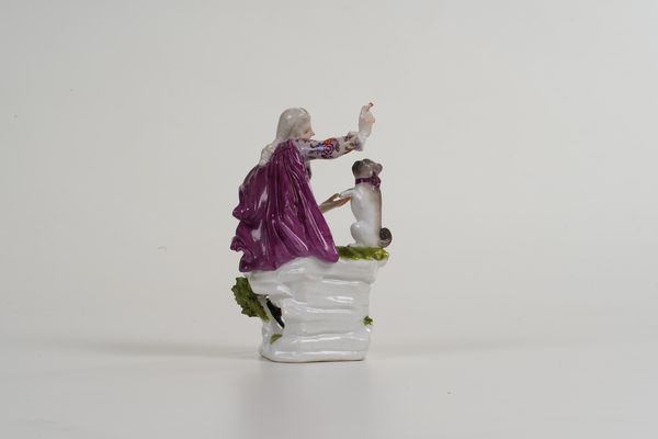 Figurina<BR>Meissen, 1745 circa<BR>Probabile modello di Friedrich Eberlein  - Asta Maioliche e Porcellane da Collezione - Associazione Nazionale - Case d'Asta italiane