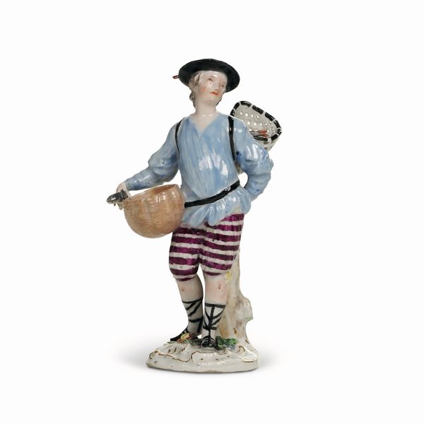 Rara figurina <BR>Meissen, 1750 circa<BR>  - Asta Maioliche e Porcellane da Collezione - Associazione Nazionale - Case d'Asta italiane