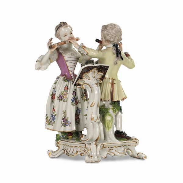 Gruppo<BR>Meissen, 1755 circa<BR>  - Asta Maioliche e Porcellane da Collezione - Associazione Nazionale - Case d'Asta italiane