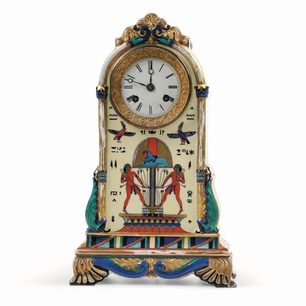 Orologio da tavolo<BR>Probabilmente Parigi, 1835 circa<BR>  - Asta Maioliche e Porcellane da Collezione - Associazione Nazionale - Case d'Asta italiane