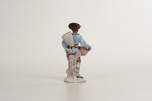 Rara figurina <BR>Meissen, 1750 circa<BR>  - Asta Maioliche e Porcellane da Collezione - Associazione Nazionale - Case d'Asta italiane