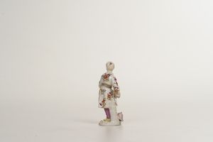 Figurina di cinesino<BR>Meissen, 1750-1760 <BR>Probabile modello di Peter Reinicke<BR>  - Asta Maioliche e Porcellane da Collezione - Associazione Nazionale - Case d'Asta italiane