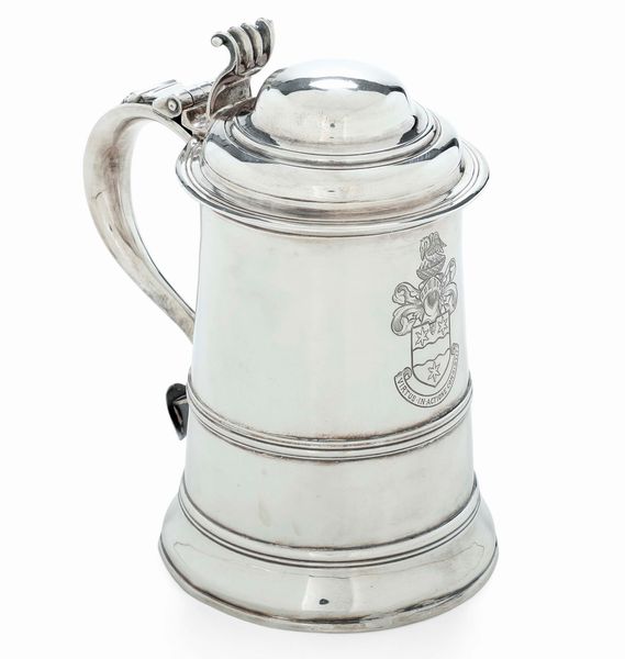 Tankard. Londra 1772. Argentiere Charles Wright  - Asta Argenti da collezione | Antichi - Associazione Nazionale - Case d'Asta italiane