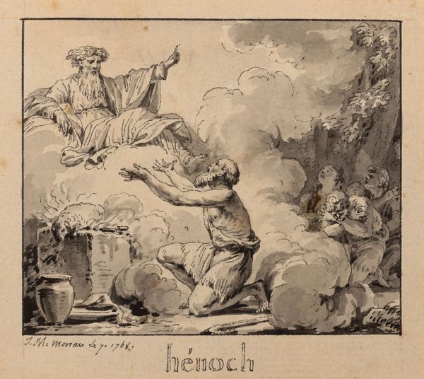 Jean-Michel Moreau : Sacrificio di Enoch  - Asta Old Masters - Associazione Nazionale - Case d'Asta italiane