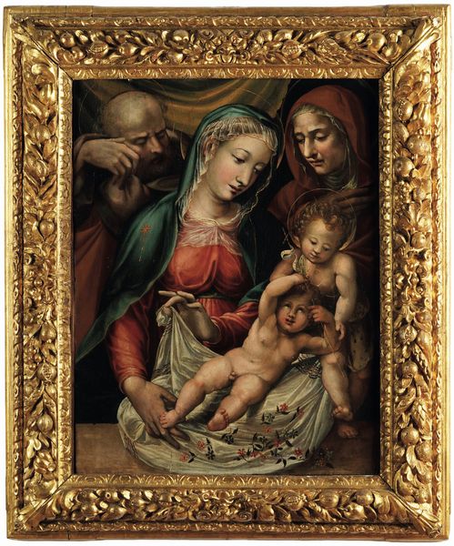 Bartolomeo Neroni detto il Riccio : Sacra Famiglia con San Giovannino e Sant'Anna  - Asta Old Masters - Associazione Nazionale - Case d'Asta italiane