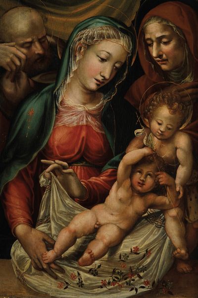 Bartolomeo Neroni detto il Riccio : Sacra Famiglia con San Giovannino e Sant'Anna  - Asta Old Masters - Associazione Nazionale - Case d'Asta italiane