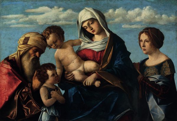 Vincenzo Catena : Madonna con Bambino e San Giovannino tra i santi Zaccaria e Caterina da Siena  - Asta Old Masters - Associazione Nazionale - Case d'Asta italiane