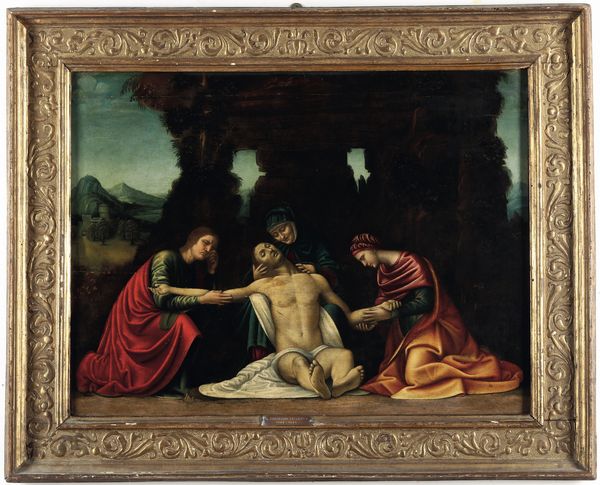 Bartolomeo Suardi detto Bramantino, d'apres : Compianto sul Cristo morto  - Asta Old Masters - Associazione Nazionale - Case d'Asta italiane