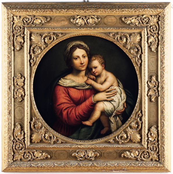 Sebastiano Filippi detto Bastianino, Attribuito a : Madonna con il Bambino  - Asta Old Masters - Associazione Nazionale - Case d'Asta italiane