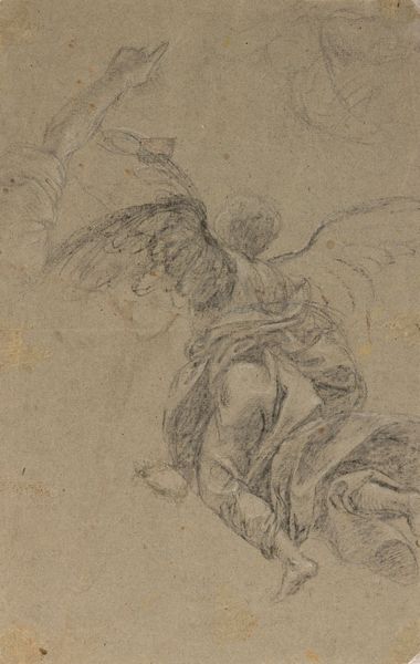 Vincenzo Campi : Studio di angelo in volo  - Asta Old Masters - Associazione Nazionale - Case d'Asta italiane