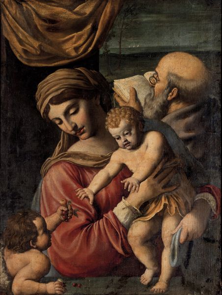 Marcantonio Bassetti, Attribuito a : Sacra Famiglia con San Giovannino  - Asta Old Masters - Associazione Nazionale - Case d'Asta italiane