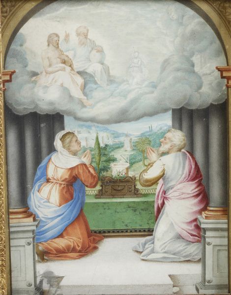 Giovanni Battista Castello detto il Genovese : Annunciazione  - Asta Old Masters - Associazione Nazionale - Case d'Asta italiane