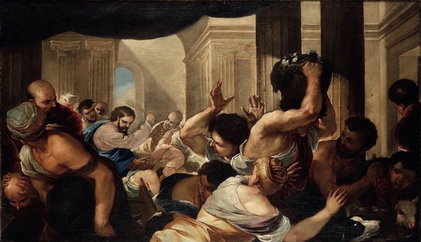 Luca Giordano : Cacciata dei mercanti dal Tempio  - Asta Old Masters - Associazione Nazionale - Case d'Asta italiane