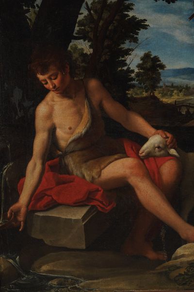 Scuola dell'Italia centrale del XVII secolo San Giovanni Battista  - Asta Old Masters - Associazione Nazionale - Case d'Asta italiane