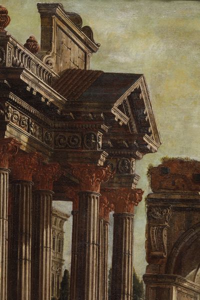 Giovanni Ghisolfi : Capriccio con architetture classiche e figure  - Asta Old Masters - Associazione Nazionale - Case d'Asta italiane