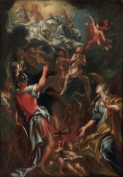 Domenico Piola, Attribuito a : Giudizio Universale  - Asta Old Masters - Associazione Nazionale - Case d'Asta italiane