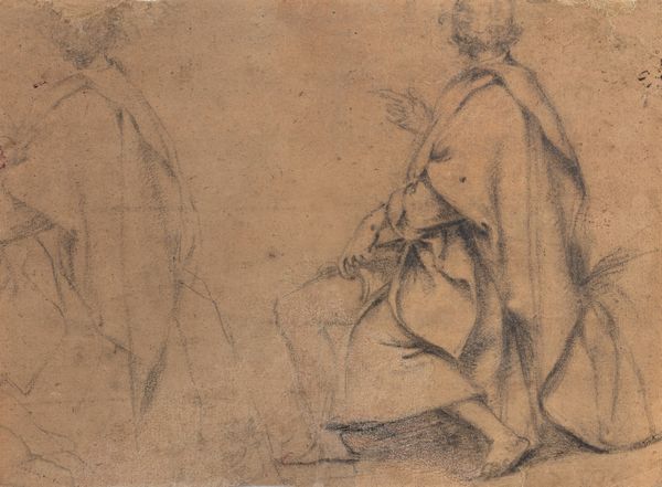 Scuola toscana del XVII secolo Studi di figure  - Asta Old Masters - Associazione Nazionale - Case d'Asta italiane