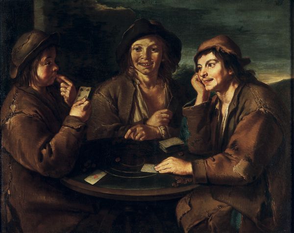 Giovanni Battista Cipper detto il Todeschini : I giocatori di carte  - Asta Old Masters - Associazione Nazionale - Case d'Asta italiane