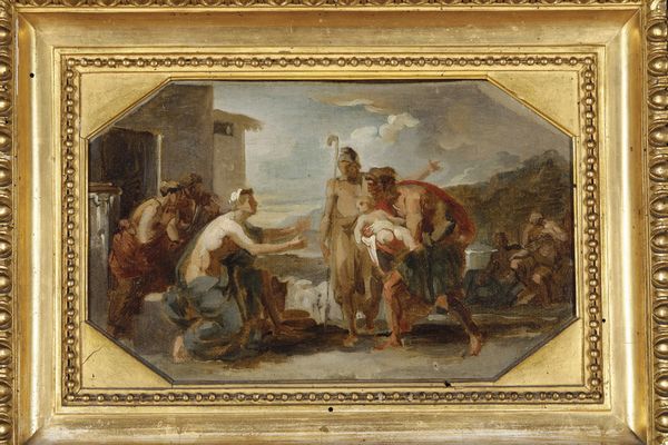 Vincenzo Camuccini : Ecuba e Paride  - Asta Old Masters - Associazione Nazionale - Case d'Asta italiane