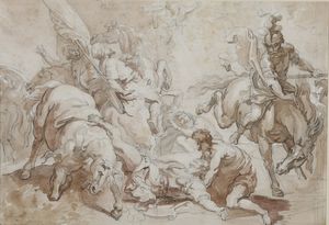 Vincenzo Camuccini : Conversione di San Paolo  - Asta Old Masters - Associazione Nazionale - Case d'Asta italiane